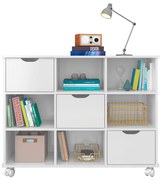 Nicho Organizador c/ 3 Gavetas com Rodízio Roterdã Q01 - ADJ Decor