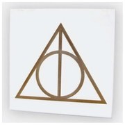 Quadro Decorativo Harry Potter Relíquias da Morte MDF