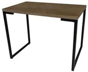 Mesa Escritório Estilo Industrial Porto 90cm Castanho - Fit Mobel