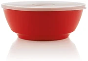 Bowl de Plástico com Tampa 1,8L - Vermelho