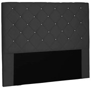 Cabeceira Cama Box Casal King 195cm Tânia Suede Preto - Sheep Estofados - Preto