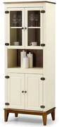 Cristaleira 4 Portas Malu Cor Off White 88cm - 66790 Sun House