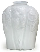 Vaso Fauna Branco Leitoso Murano Cristais Cadoro