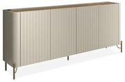 Buffet Wilmer 4 Portas com Detalhes Brise Pés Metal Redondo