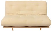 Colchonete Futon Dobravel Enrolavel Luxo + Almofada (Palha)