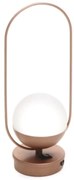 Abajur Freedon Esfera Alça 08X13X33Cm Globo Ø10Cm 1Xled 0,5W 3000K - O... (BRANCO / DOURADO BRILHO, FOSCO (Branco), 110V)