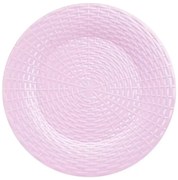 Sousplat 33Cm Trançado Rosa Claro - Cromus