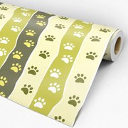 Papel de parede adesivo animal pegadas