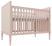 Berço Mini Cama Natu Palha Natural -  Rosa Old