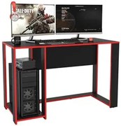 Mesa Para Computador Notebook Desk Game Singapura Preto/Vermelho - Pol