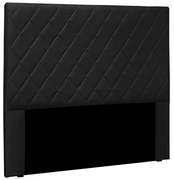 Cabeceira Decorativa 1,40M Baelon Pu Preto G63 - Gran Belo