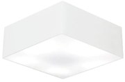 Plafon Para Banheiro Quadrado SB-3001 Cúpula Cor Branco