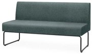 Sofa Pix Assento Mescla Verde Base Aco Preto - 55119 Sun House