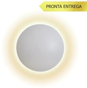 Arandela Eclipse Curvo 4Xg9 Ø40X7Cm | Usina 239/40 (BT - Branco Texturizado)