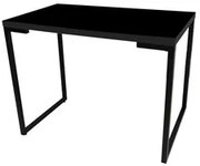 Mesa Escritório Estilo Industrial Porto 90cm Preto - Fit Mobel