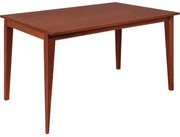 Mesa de Madeira Tramontina London Retangular 120 cm em Tauarí Amêndoa 6 Lugares