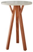 Bistro Alto Lucca Redondo Tampo de Vidro - Wood Prime LL 33016