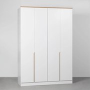 Guarda-roupa Harper 4 Portas 1,60m - Branco