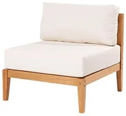 Sofa Modulo Com Encosto Cannes Cor Cru Base Mel - 72220 Sun House