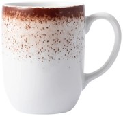 Caneca 360Ml Porcelana Schmidt - Dec. Esfera Marrom 2415