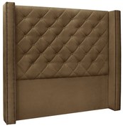 Cabeceira Vicenza Para Cama Box Casal 140 cm Suede - D'Rossi - Caramelo