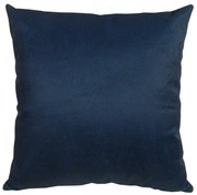 Capa de Almofada Prado em Suede Tons de Azul 45x45cm - Liso Azul - Com Enchimento