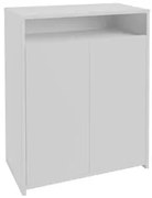 Balcão Home Office 2 Portas Mobile Cool Branco - Artany