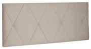 Cabeceira Painel Aquilla Para Cama Box Casal 140 cm Suede - D'Rossi - Bege