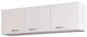 Armário Aéreo de Cozinha 120cm 3 Portas Classic Branco - Poquema