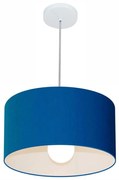 Pendente Cilíndrico Azul Marinho MJ-4146 Para Mesa de Jantar e Estar