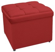 Calçadeira Copenhague 100 cm Solteiro Corano Vermelho - ADJ Decor