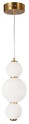 Pendente Metal Dourado Branco Led 11w 3000k Lolly