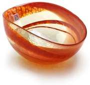 Bowl de Murano Laranja Espiral Yalos