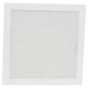 Plafon Led Embutir Quadrado 21w Branco Fosco Luz Amarela