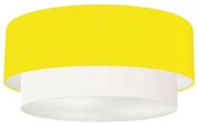 Plafon Para Banheiro Cilíndrico SB-3021 Cúpula Cor Amarelo Branco