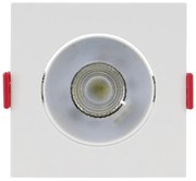 Spot De Embutir Quadrado 5W 3000K Led Bivolt 8,6X8,6X2,5Cm | Opus Eco... (Branco)