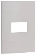 Placa 4x2 Termoplastico Branco 1 Modulo Decor