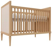 Berço Mini Cama Natu Palha Natural - Capuccino