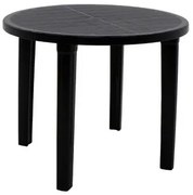 Mesa Tramontina Cassino 90 cm em Polipropileno Preto