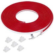 Fita De Led Neon Vermelho 7w Por Metro 12v Irc80 Ip65