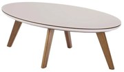 Mesa de Centro Oval com Vidro Carat - DT 55201