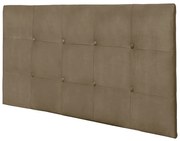 Painel Luna Para Cama Box Casal 140 cm Suede Bege - D'Rossi