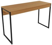 Mesa para Escritório Home Office ME4160 MDP Amendoa/Preto G69 - Gran Belo