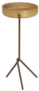 Mesa Apoio Monalisa Alta Natural Base Aco Corten 56cm - 60202 Sun House