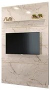 Painel para TV 65 Polegadas 154cm Piso ao Teto Logus M01 Calacata/Off