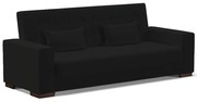 Sofá Cama Decorativo 210cm Beesley Linho Preto G19 - Gran Belo