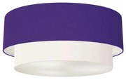 Plafon Para Banheiro Cilíndrico SB-3021 Cúpula Cor Roxo Branco