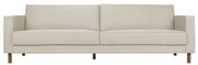 Sofa Lana 3 Lugares Linho Cru Pes Nozes 220cm - 63847 Sun House