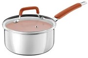 Panela Tramontina Romagna Aço Inox Cerâmico Marfim 16 cm 1,5 L