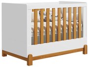 Berço Mini Cama Lotus - Branco Fosco e Savana